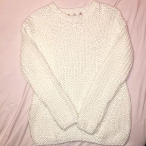White Knitted Sweater